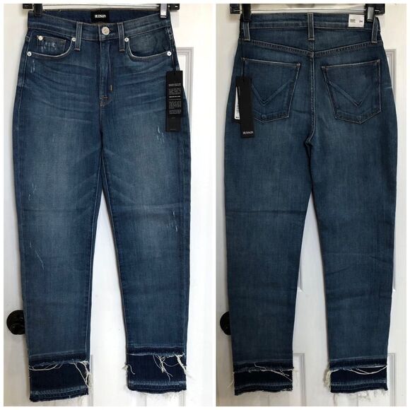 HUDSON - 🎉HP🎉 NWT L Sz 24 - Zoeey Straight-Leg Double Step Cropped/Social Grace - Picture 2 of 16